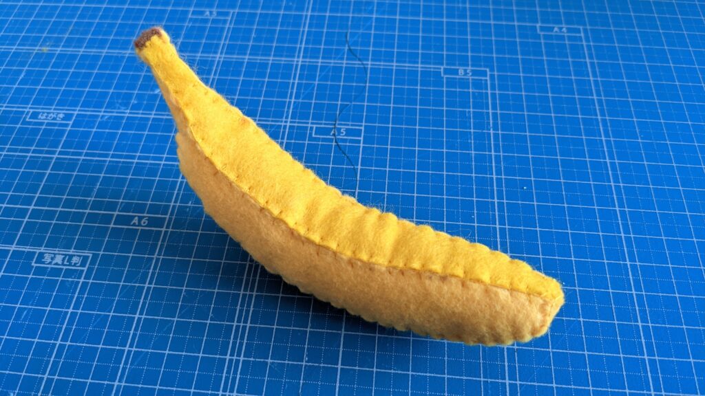 フェルトで作るバナナ15