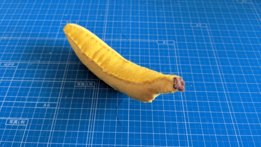 フェルトで作るバナナ17