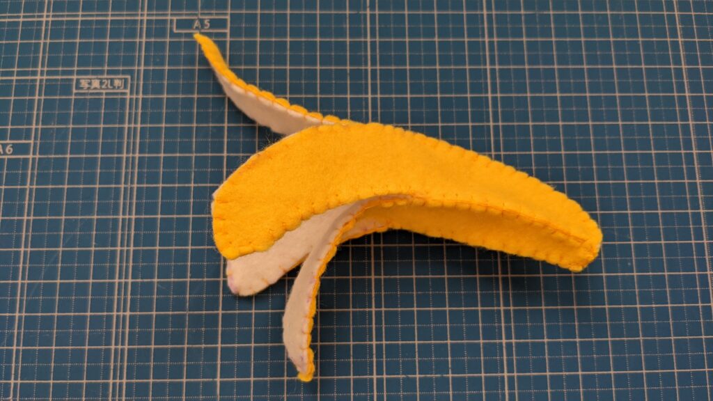 フェルトで作るバナナ34